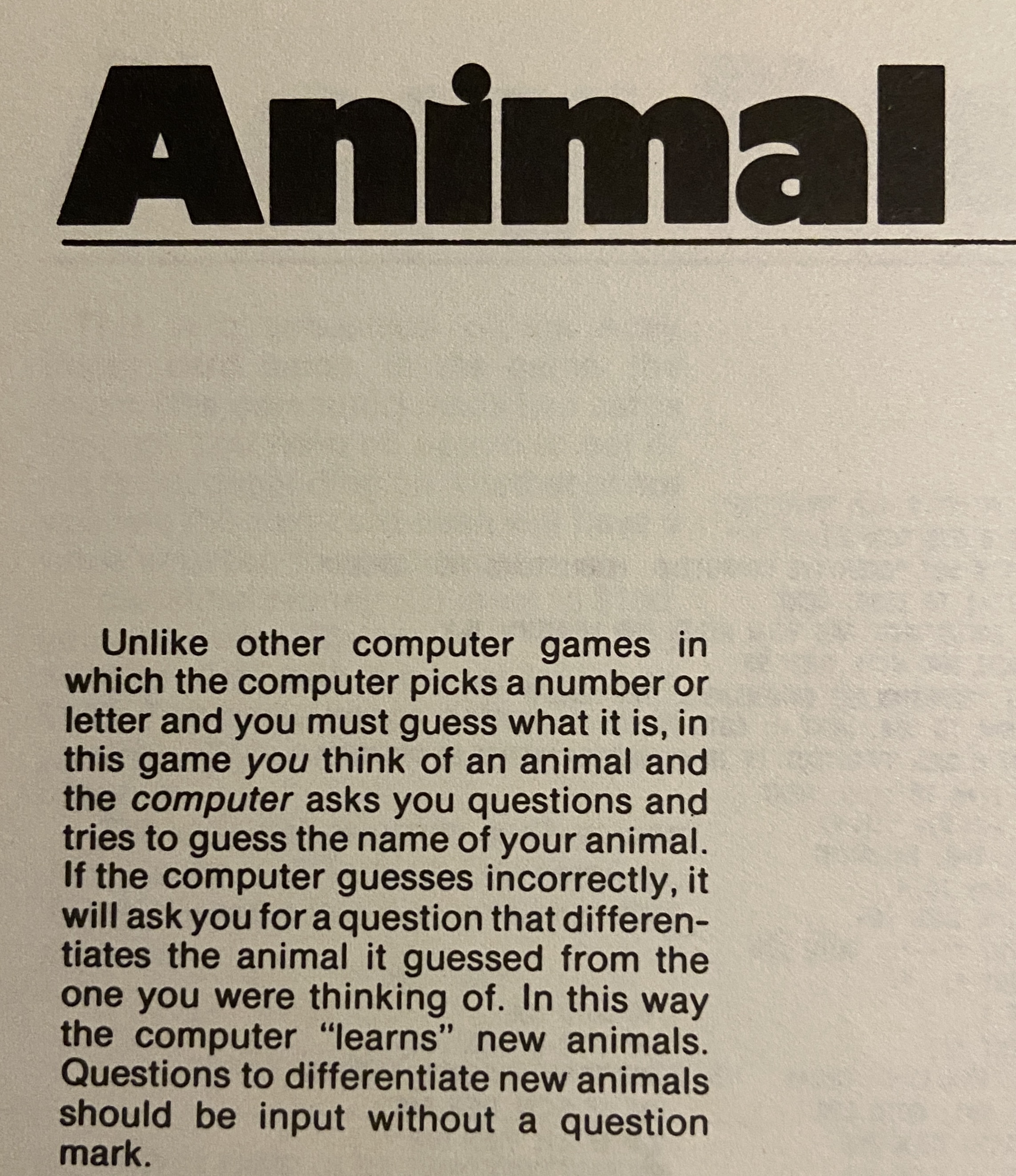 “Page 4: Animal”